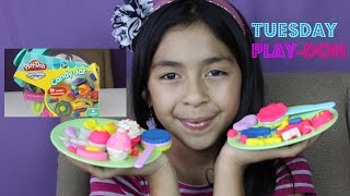 PLAY DOH Candy JarMake Cupcakes Ice Cream LollipopsTuesday Play DohB2cutecupcakes [upl. by Adeline]