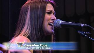 Cassadee Pope  You Hear A Song Live in the Bing Lounge [upl. by Boeke]