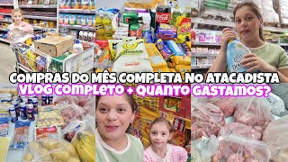 COMPRAS DO MÊS COMPLETA NO ATACADISTA  COMPRA DE ABRIL 2024  MOSTREI VALORES  TENDA ATACADO [upl. by Hoem766]