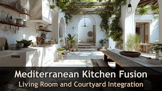 Collection of Mediterranean Kitchen Merging with Indoor Courtyard and Living Room [upl. by Marilyn]