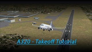 A320 Takeoff Tutorial FSX  Aerosoft A320 [upl. by Hermie]