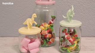 Cómo decorar tarros de cristal con dinosaurios · Handfie DIY [upl. by Gottwald]