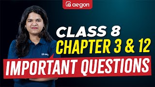 BIOLOGY  CHAPTER 3 12  IMPORTANT QUESTIONS💯  CLASS 8  AEGON [upl. by Joette]