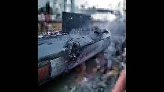 Photo Shows SECOND Hole At Side of KiloClass Submarine Hit By Storm Shadow [upl. by Zulema575]