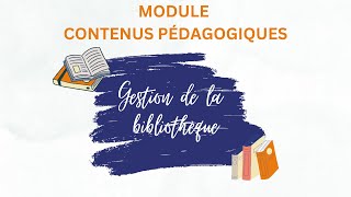 La gestion de la bibliothèque [upl. by Lamrouex]