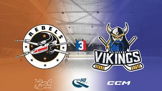 Rebels v Vikings  Div 3  29th October  IceHQ Rec League ice hockey [upl. by Shir]