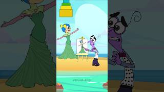 Help Disgust choose her body parts in the beach  Inside Out 2 [upl. by Tobin]