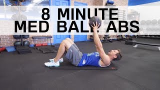 8 Minute Med Ball Six Pack Ab Workout  No Equipment [upl. by Mosa]