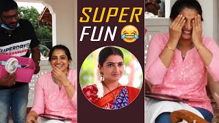 Vadinamma Serial Fame Sujitha Dhanush Making Fun At Shooting  MS Entertainments [upl. by Reivaj460]