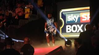 DILLIAN WHYTE RING WALK AT THE MANCHESTER ARENA  WHYTE v CHISORA [upl. by Keen]