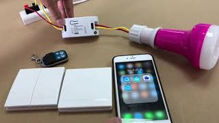 How to Install a Smart Home Light Switch  WiFi smart switch with RF 433Mhz remote control function [upl. by Downs]