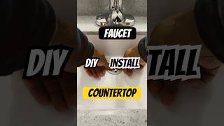 DIY  Part 1  Bathroom Vanity top and Faucet Install  asmrvideo diy construction [upl. by Asila51]