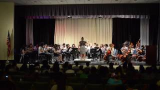 Garrett Middle School 7th Grade Orchestra playing Gargoyles by Doug Spata [upl. by Noiramaj]