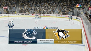 NHL 17 PS4  201617  Game 55 vs Canucks [upl. by Randell]