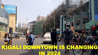 Shocking How Kigali city Downtown is changing day and night Kigali city walk tour 2024 [upl. by Krasnoff]