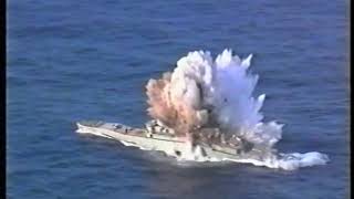 HMAS Torrens UnderKeel Torpedo Explosion [upl. by Liagiba569]