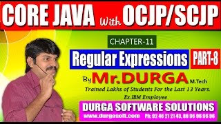 Core Java With OCJPSCJPRegular ExpressionsPart 8 [upl. by Ynaffet]