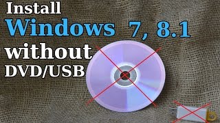 How to Install Windows 7 81 without DVD or USB [upl. by Auburn]