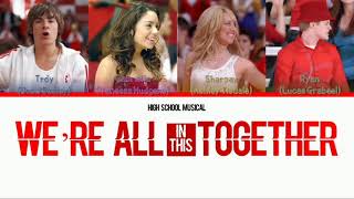 High School Musical  Were All In This Together colorcoded lyrics [upl. by Razaile]