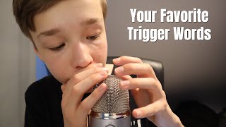 ASMR Whispering YOUR favorite Trigger Words  Inaudible amp Unintelligible Whispering [upl. by Nawd]