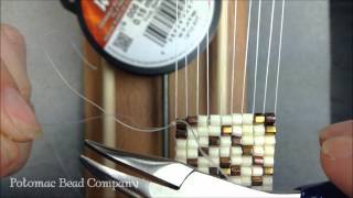 How to Add Thread to Loom Jewelry [upl. by Ihdin]