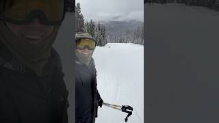 Shredding Some Slopes ⛷️ skiing nomad life travel living mountains fyp [upl. by Diandre417]