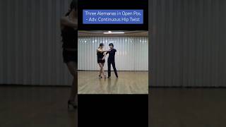 Rumba  Three Alemanas in Open Position amp Continuous Hip Twist [upl. by Alissa597]