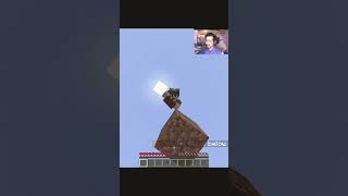 Jack Op One block hardcoreended in 1 minuteminecraft gaming shortsfeed gamerfleet [upl. by Modestia]