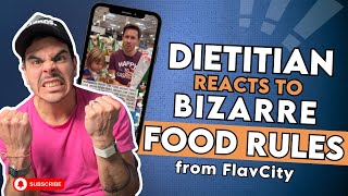 Dietitian Reacts to Bizarre Food Rules from FlavCity [upl. by Ayr148]