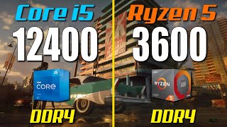 i5 12400F vs Ryzen 5 3600  Test in 8 Games [upl. by Ajam]