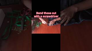 How to install an eyelet without a tool eyelet howto diy installation [upl. by Flossy]