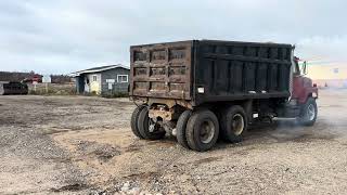 1987 Navistar International F2674 dump truck  Besse Forest Products – Goodman WI – 12102024 [upl. by Alletniuq903]