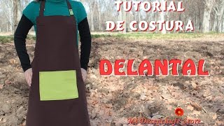 Tutorial 46  Como hacer un Delantal  How to make an apron [upl. by Lehcir]