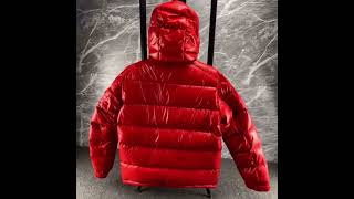 Moncler Ruby Red Bady Short Down Jacket available on Wornright Authenticated Luxury [upl. by Hartley]