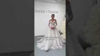 Nicole  Felicia bridal trunkshow 🤍 columbus columbusohio bridalcouture weddingdress wedding [upl. by Thibault315]