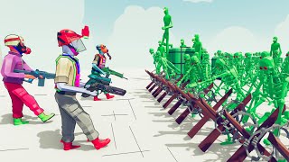 Zombie 100 Units vs Army Soldier  Totally Accurate Battle Simulator TABS [upl. by Dodson]