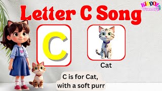 Letter C Song for Kids  Words that start with C  Nursery Rhymes  kids Songs [upl. by Melodie]