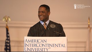 Blair Underwood AIU Online 2015 Graduation Keynote Speaker [upl. by Hurlee529]