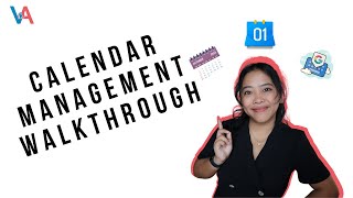 Calendar Management Walkthrough For Virtual Assistants [upl. by Eisle]