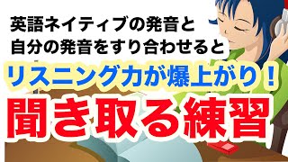 英語ネイティブの発音と自分の発音をすり合わせる練習でリスニング力が爆あがり！！！【聞き取る練習】（4場面で使う短い会話のやりとり） [upl. by Eniamreg]