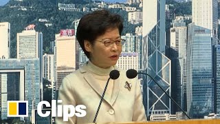 Hong Kong leader on delay of vaccine passport and border reopening with mainland China [upl. by Nolyd]