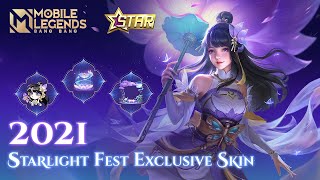 2021 Starlight Fest Exclusive Skin  Kagura quotWater Lilyquot  Mobile Legends Bang Bang [upl. by Llereg]