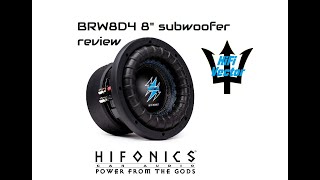 Hifonics subs subwoofer BRW BRW8D4 review hifi vector best 8quot subs for the money [upl. by Mafala982]