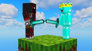 Minecraft But Its ONE BLOCK vs BadBoyHalo [upl. by Jariv]