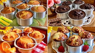 4 RECETAS DE MANTECADAS O MAGDALENAS PARA EL CAFE☕️😋 [upl. by Euqinomod]