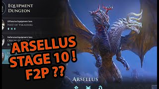 FORTRESS OF ARSELLUS STAGE 10  EASY TEAM  King Arthur Legends Rise [upl. by Dymphia]