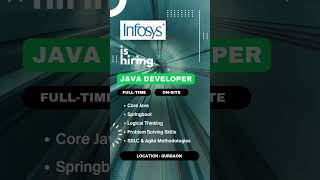 Infosys is hiring Java Developers  Link in Comment [upl. by Jaime]