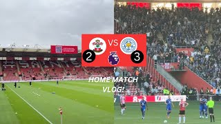 Southampton vs Leicester City Vlog  Shameful 32 Defeat 😡 [upl. by Anauqes]