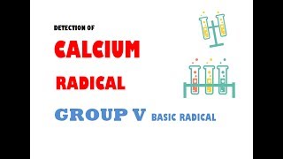 CALCIUM RADICAL  BASIC GROUP 5  SALT ANALYSIS  ALL PUNJAB BOARD PRACTICALS [upl. by Sasha]