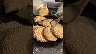 No sugar no flour vegan and gluten free Only five ingredients Tahini cookies [upl. by Arahsit]